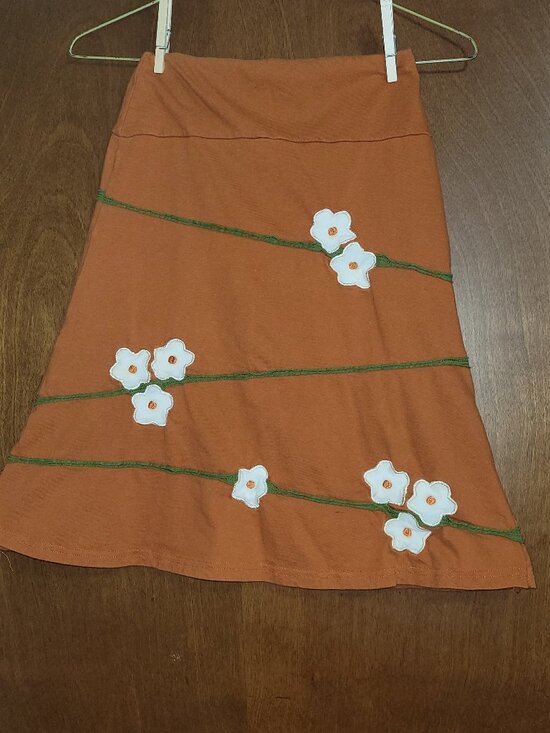 Elevation Trade Dresses & Skirts - Orange cotton knee length skirt  Small